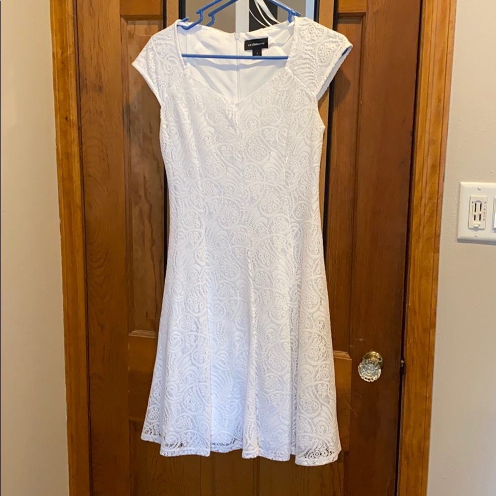 White lace dress